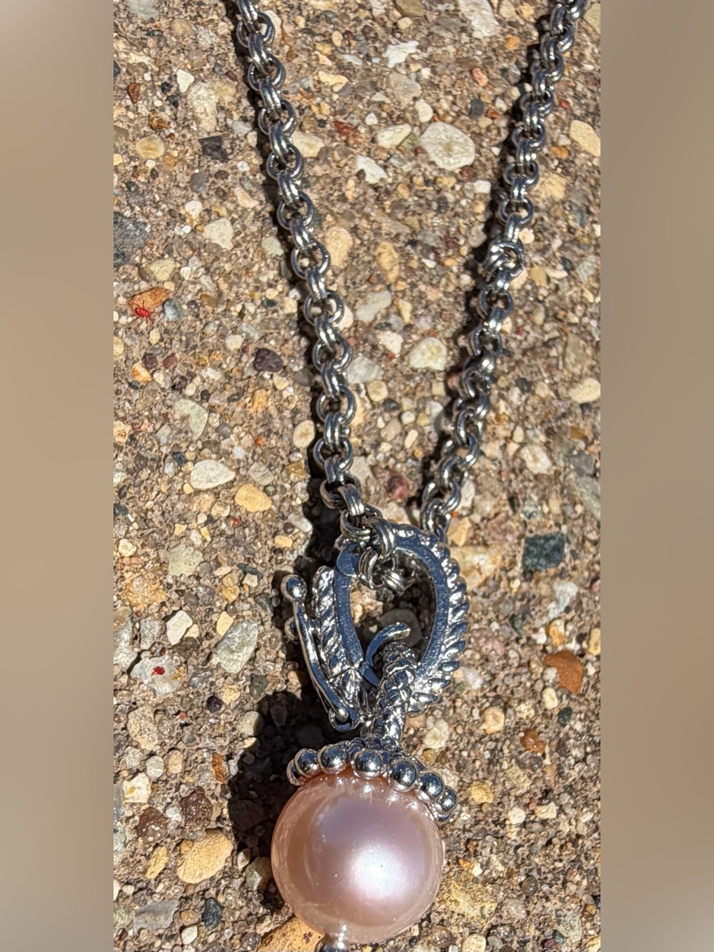 Judith Ripka Sterling Silver Pearl Enhancer Pendant Necklace